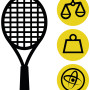 Option measures spec 5 tennis rackets