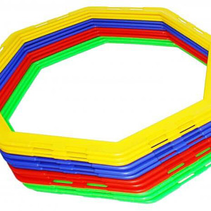 Set of 12 rhythmic octagons 45cm