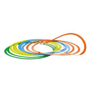 Set of 12 45cm diameter hoops Set of 12 45cm diameter hoops