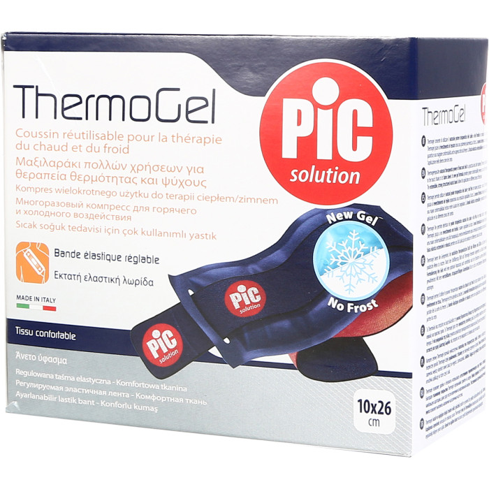 Reusable hot-cold pad with strap
