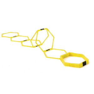 Set of 12 hexagonal hoops