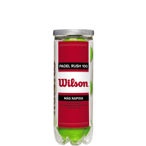 Tube of 3 WILSON rush 100 padel balls