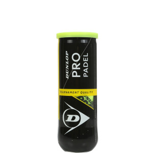 Tube of 3 DUNLOP pro padel balls
