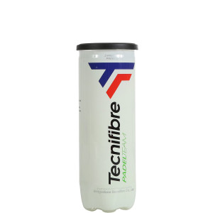 Tube of 3 TECNIFIBRE team padel balls