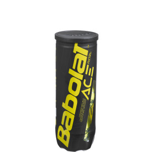 Tube of 3 BABOLAT ace padel balls