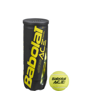 Tube of 3 BABOLAT ace padel balls