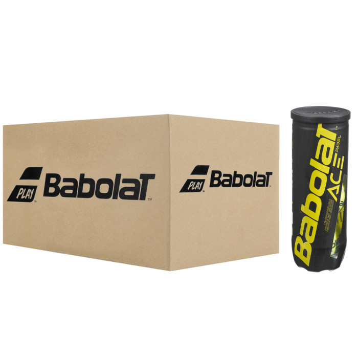Box of 24 tubes of 3 padel balls BABOLAT padel ace Box of 24 tubes of 3 padel balls BABOLAT padel ace