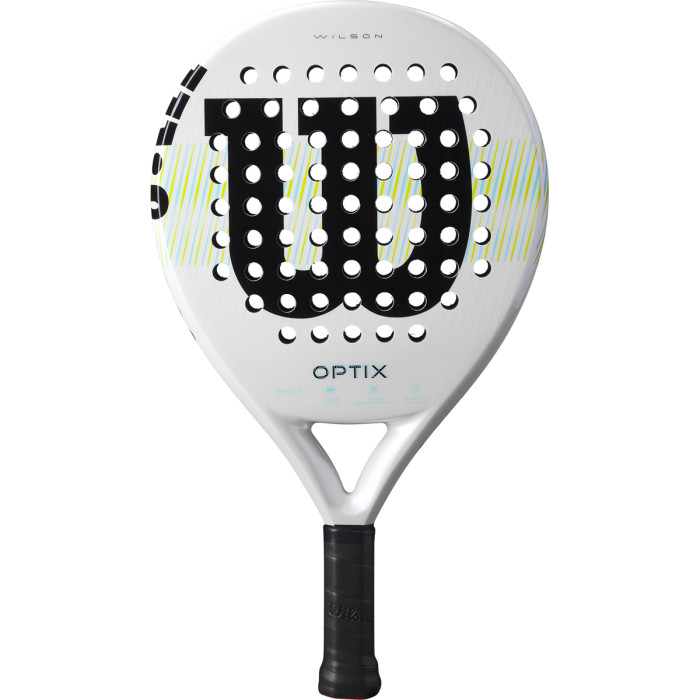 WILSON optix v1 white padel racket WILSON optix v1 white padel racket