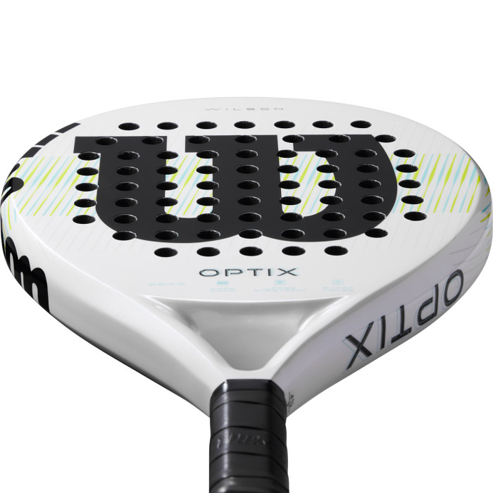 WILSON optix v1 white padel racket WILSON optix v1 white padel racket