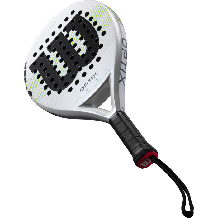 WILSON optix v1 white padel racket WILSON optix v1 white padel racket