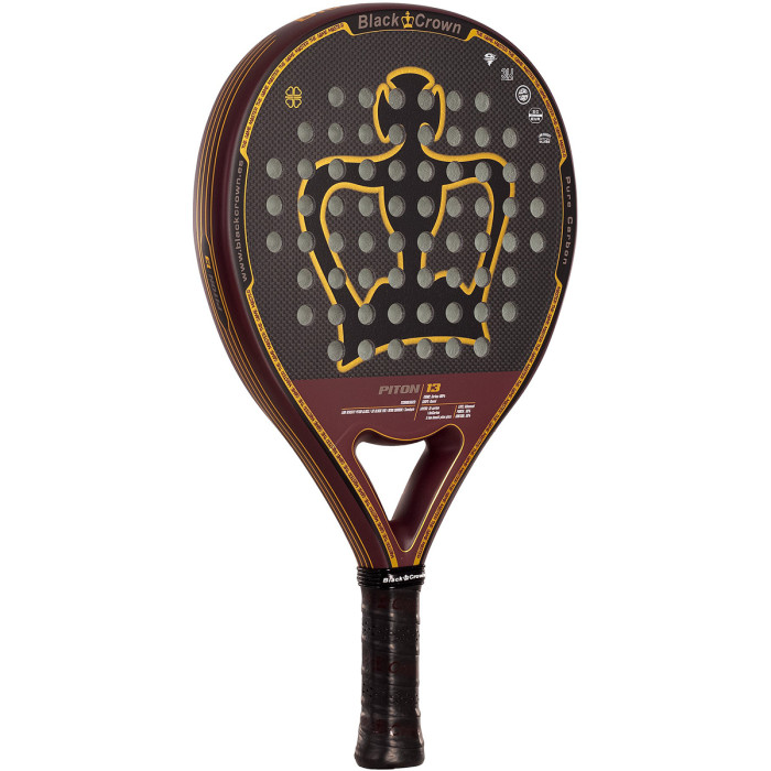 Black crown piton 13 test padel racket Black crown piton 13 test padel racket