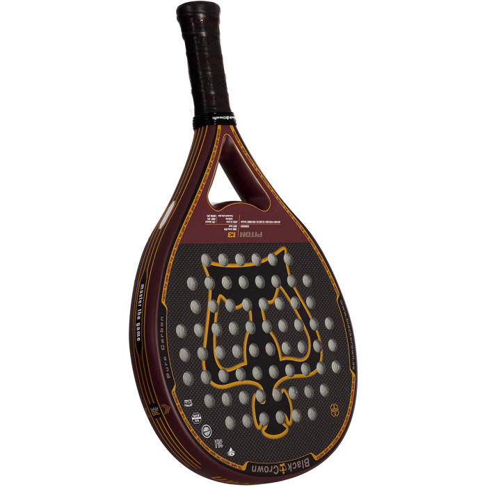 Black crown piton 13 test padel racket Black crown piton 13 test padel racket