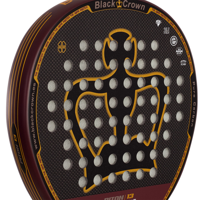 Black crown piton 13 test padel racket Black crown piton 13 test padel racket
