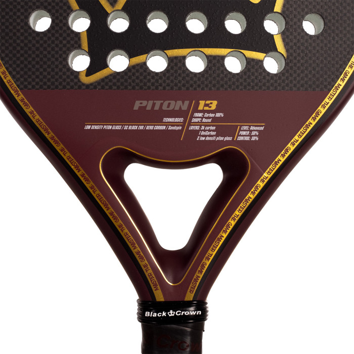 Black crown piton 13 test padel racket Black crown piton 13 test padel racket