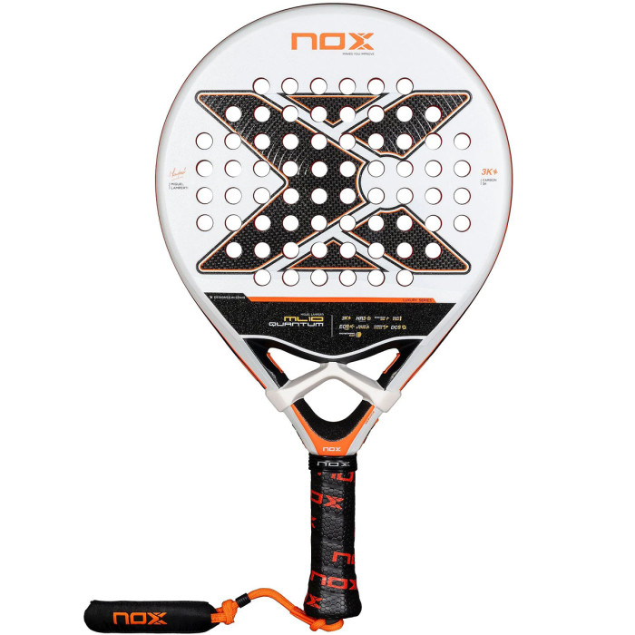 Raquett test de padel nox at10 genius attack 18k alum by agustin tapia