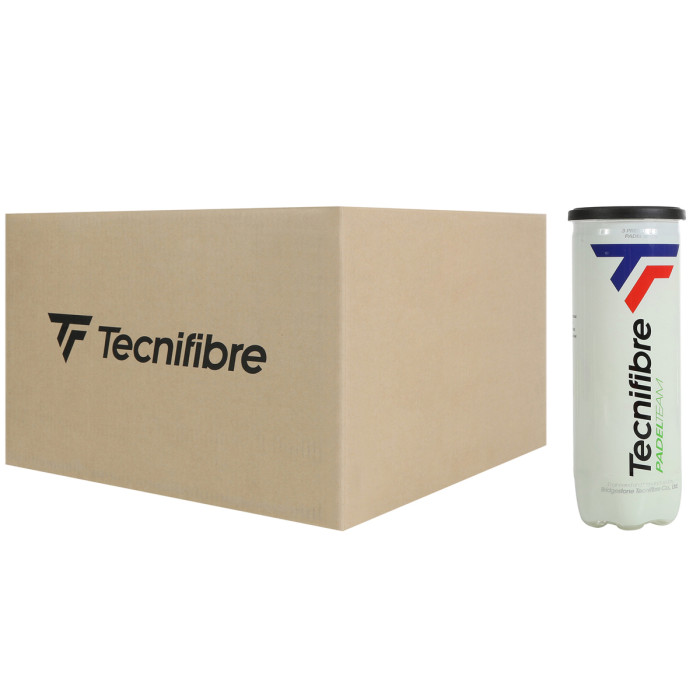 Box of 24 tubes of 3 TECNIFIBRE team padel balls