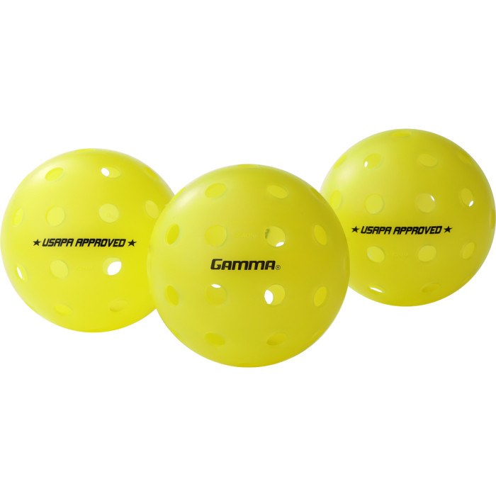 Pack of 3 GAMMA photon outdoor pickleball balls Pack of 3 GAMMA photon outdoor pickleball balls
