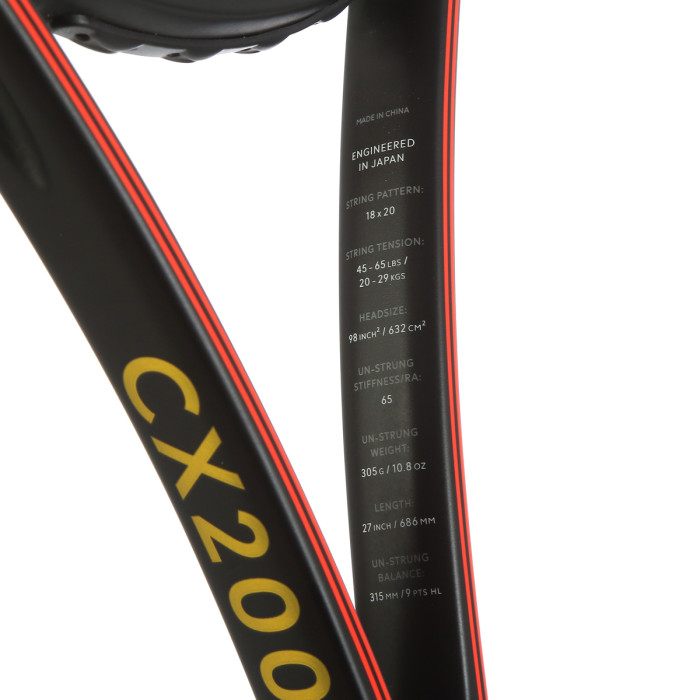 Raquette test dunlop cx 200 18*20 limited edition (305 gr)