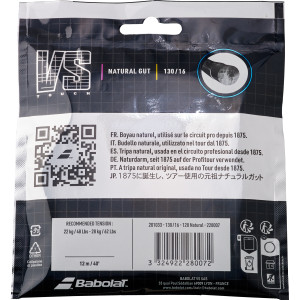 Cordage BABOLAT boyau naturel vs touch 150 years (12 metres)