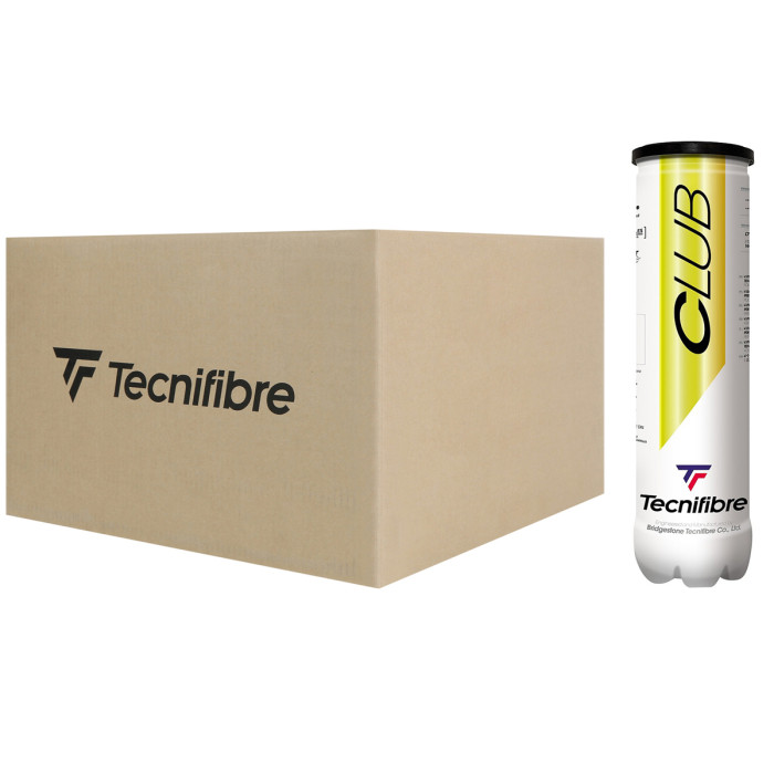 Box of 36 tubes of 4 TECNIFIBRE club balls Box of 36 tubes of 4 TECNIFIBRE club balls