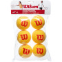 Bag of 6 WILSON starter foam balls Bag of 6 WILSON starter foam balls