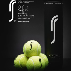 Tube 4 balls ROBIN SODERLING all court black edition Tube 4 balls ROBIN SODERLING all court black edition