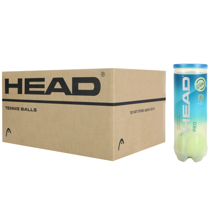 Box of 24 tubes of 3 HEAD pro balls Box of 24 tubes of 3 HEAD pro balls