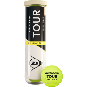 Tube of 4 balls DUNLOP tour brillance Tube of 4 balls DUNLOP tour brillance