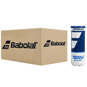 Box of 24 tubes of 3 BABOLAT team all court balls