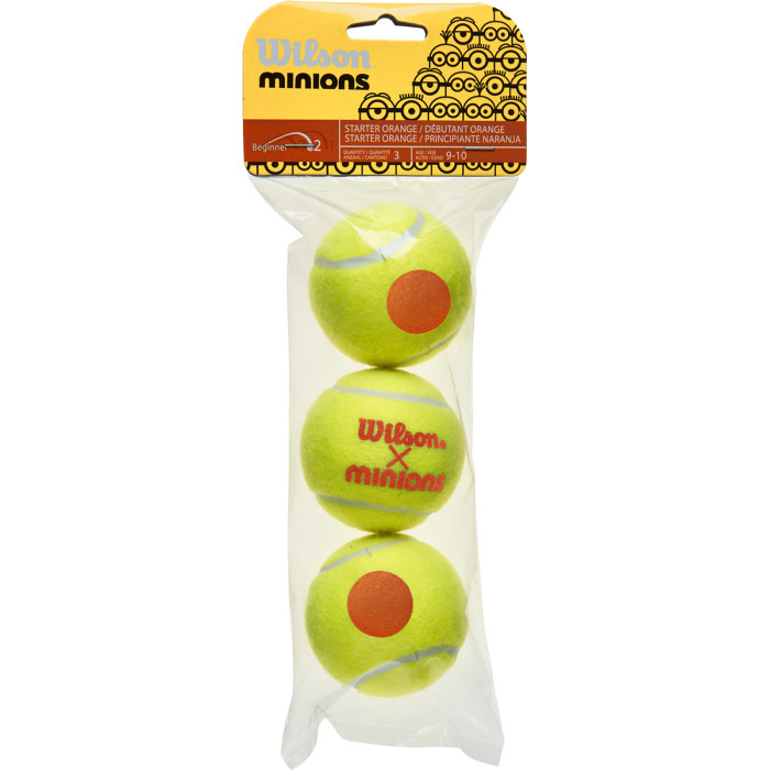 Bag of 3 WILSON minions stage 2 balls Bag of 3 WILSON minions stage 2 balls
