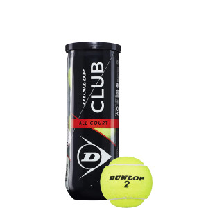 Tube of 3 DUNLOP club all court balls Tube of 3 DUNLOP club all court balls