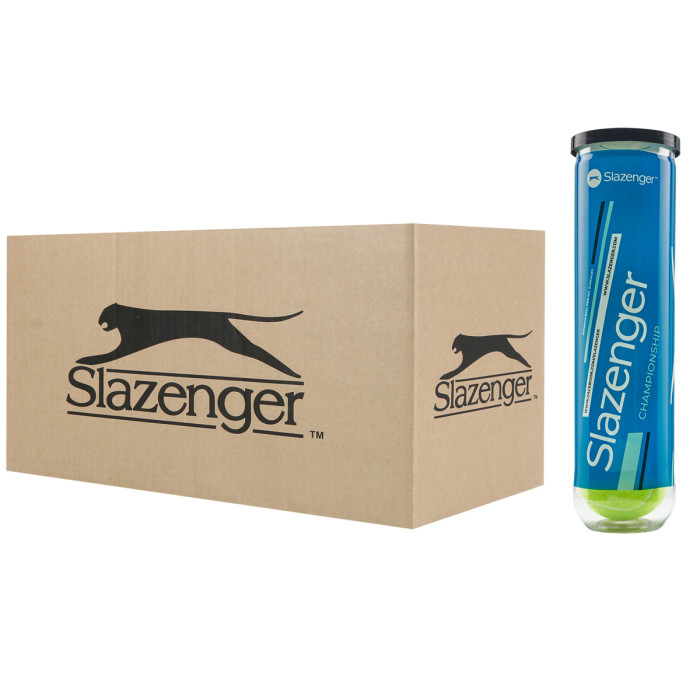 Box of 18 tubes of 4 SLAZENGER championship balls