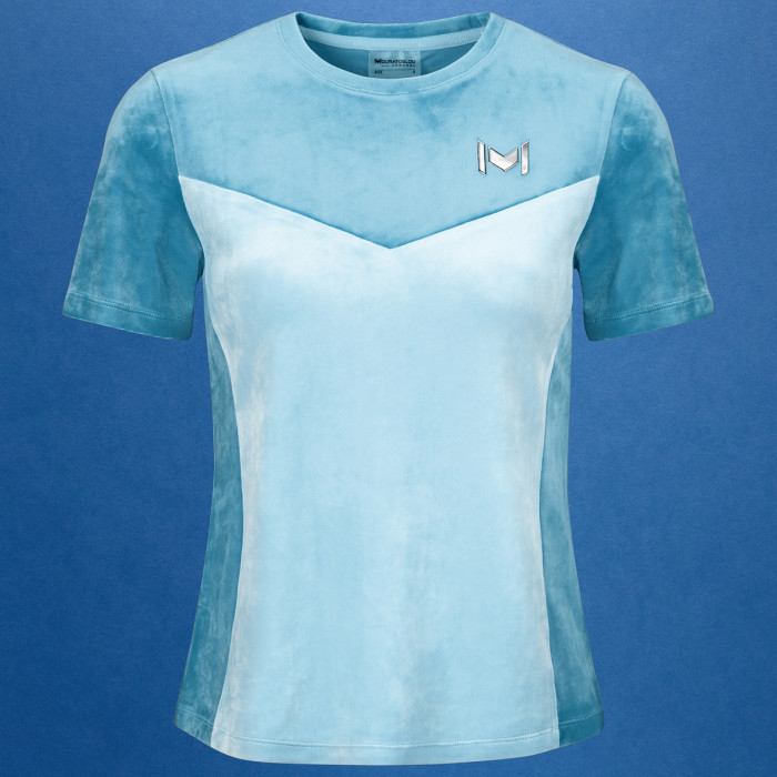 T-shirt MOURATOGLOU APPAREL femme match velour new york
