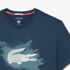 T-shirt LACOSTE roland-garros spray logo
