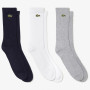 3 paires de chaussettes LACOSTE athlete (mid)