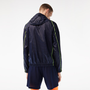 LACOSTE roland garros full zip medvedev hooded jacket LACOSTE roland garros full zip medvedev hooded jacket