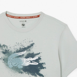 T-shirt LACOSTE roland-garros spray logo