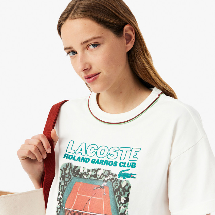 T-shirt LACOSTE femme roland-garros club