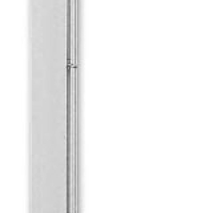 Pair of 83 mm round aluminium posts with sheaths