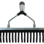 50 cm rubber rake with handle