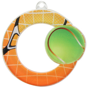 Medaille diametre 5cm acrylique tennis Medaille diametre 5cm acrylique tennis