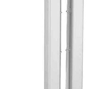 Pair of 80mm square tube aluminum posts with sleeves