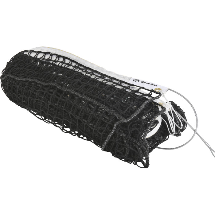 Pphr braided tennis net 3mm knotless double mesh edging Pphr braided tennis net 3mm knotless double mesh edging