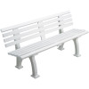 White tennis bench 1.5m