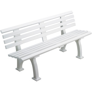 White tennis bench 1.5m White tennis bench 1.5m