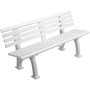 White tennis bench 1.5m