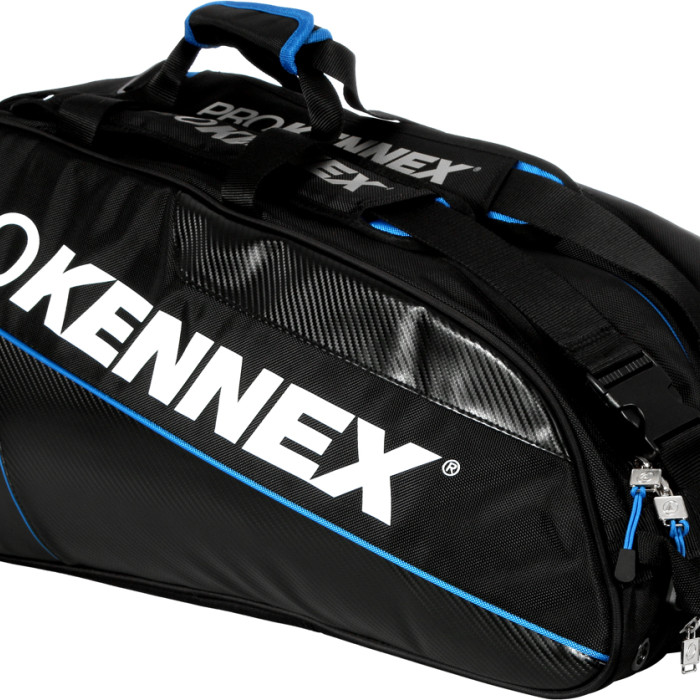 Tennis bag thermo PRO KENNEX double black/blue Tennis bag thermo PRO KENNEX double black/blue
