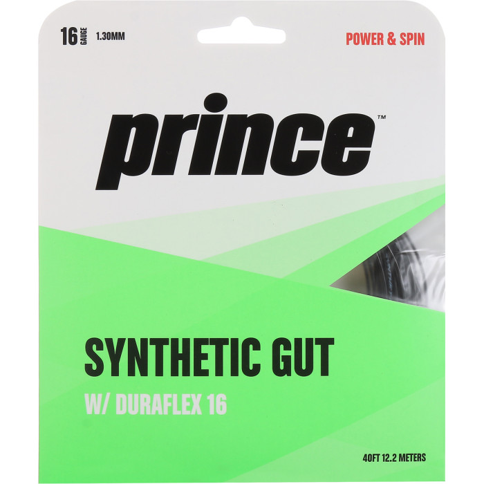 PRINCE super synthetic gut duraflex 16 string pack (12 meters)
