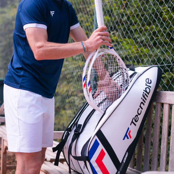 TECNIFIBRE tour endurance white 15r tennis bag TECNIFIBRE tour endurance white 15r tennis bag