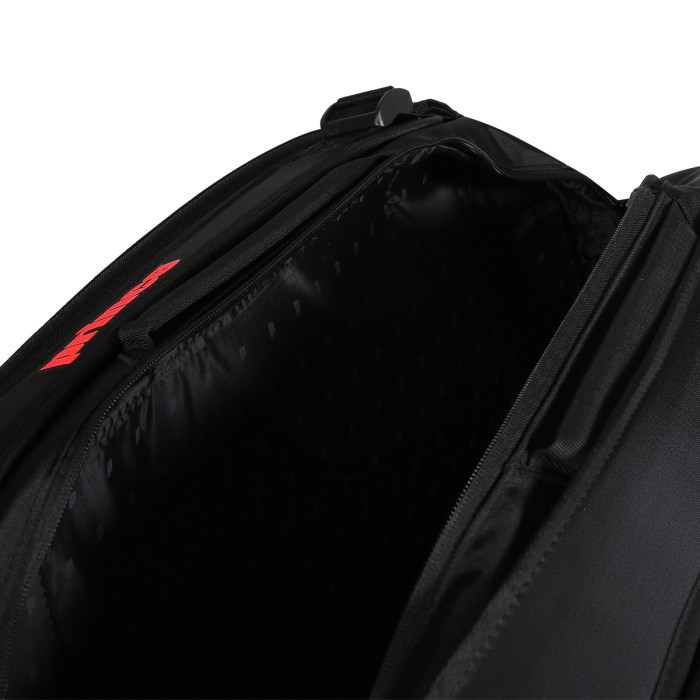 PRINCE tour 3 comp bk/pop rd tennis bag PRINCE tour 3 comp bk/pop rd tennis bag